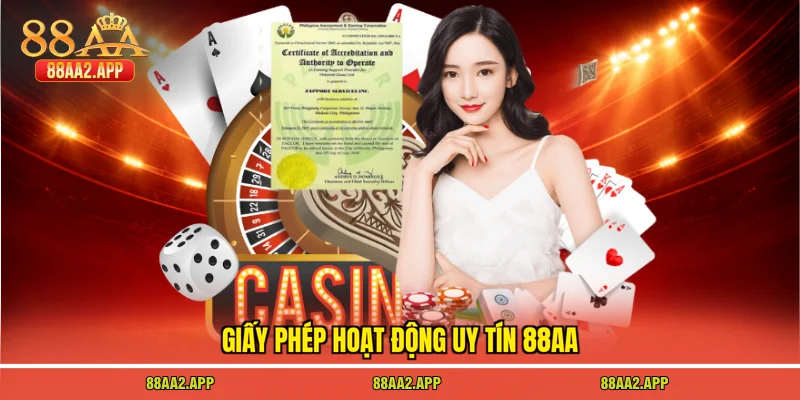 Giấy phép hoạt động uy tín 88AA